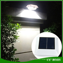 PIR Sensor 6 LED Quadrado Ao Ar Livre Solar Yard Lâmpada Jardim Parede Luzes Solar Powered Cerca Luz